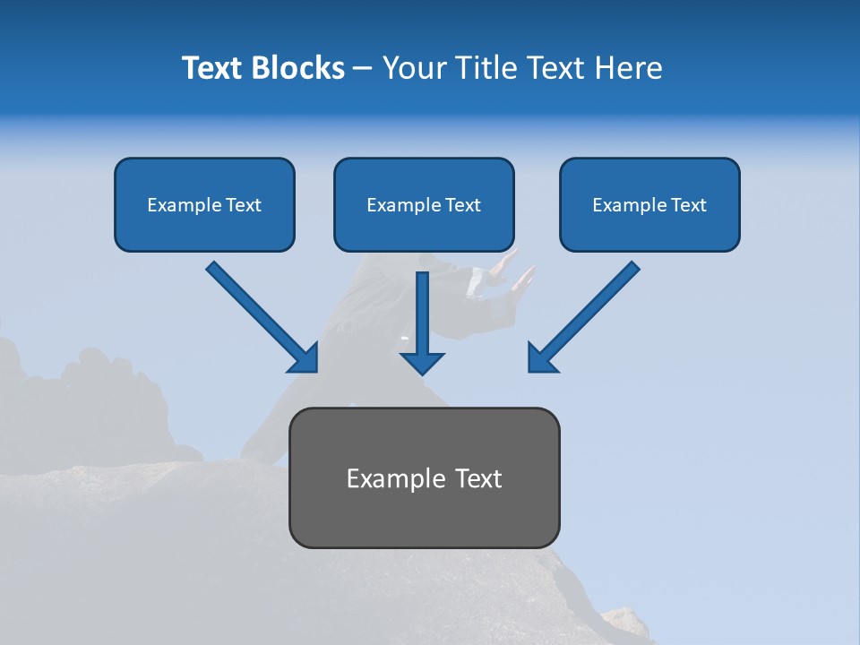 Sky Caucasian Blue PowerPoint Template