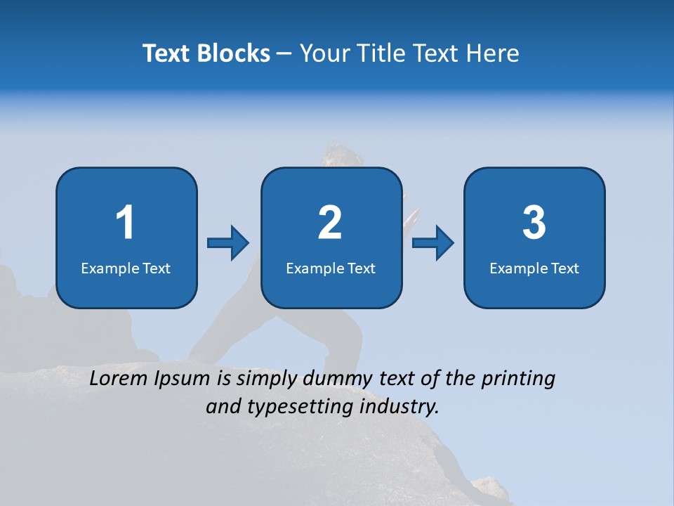 Sky Caucasian Blue PowerPoint Template
