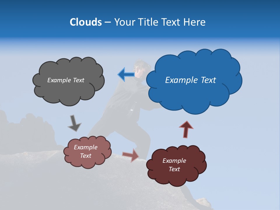 Sky Caucasian Blue PowerPoint Template