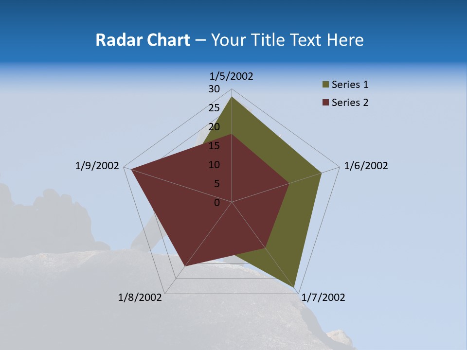 Sky Caucasian Blue PowerPoint Template