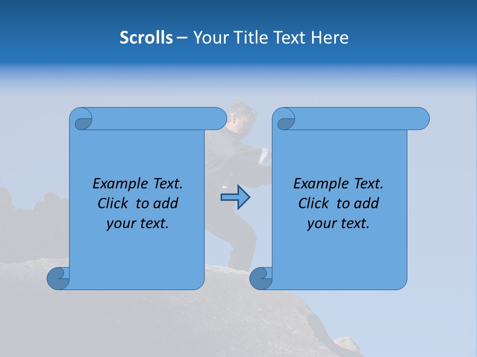 Sky Caucasian Blue PowerPoint Template
