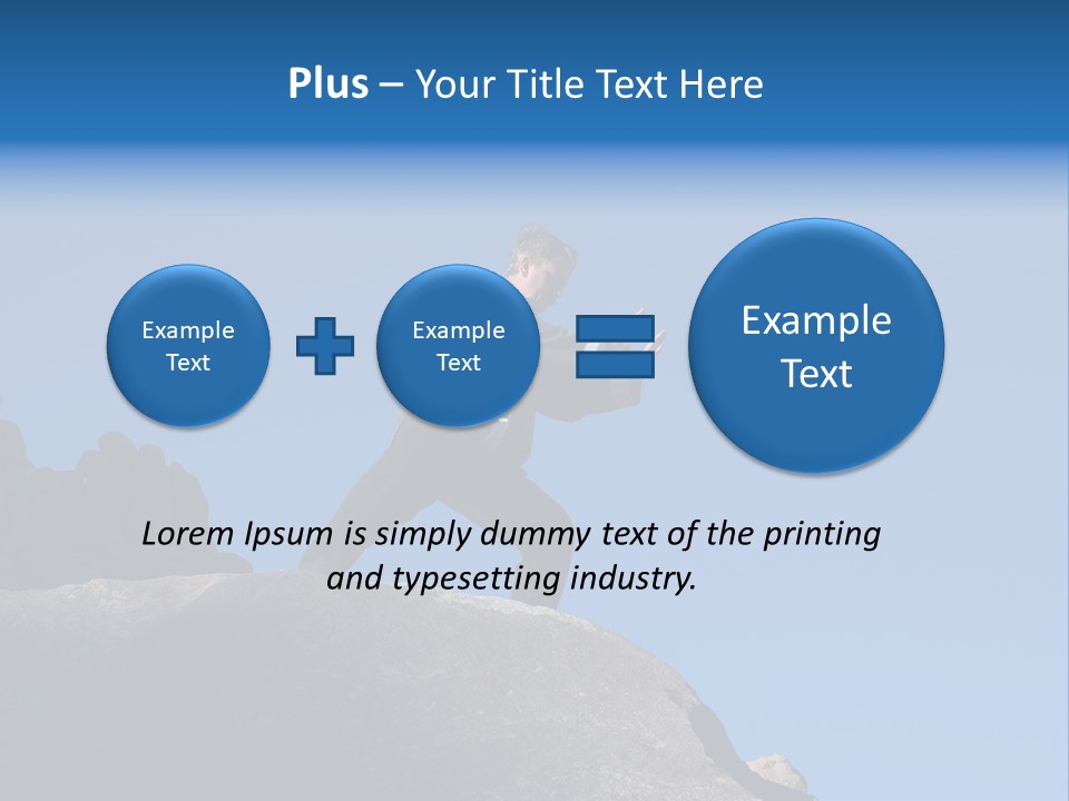 Sky Caucasian Blue PowerPoint Template