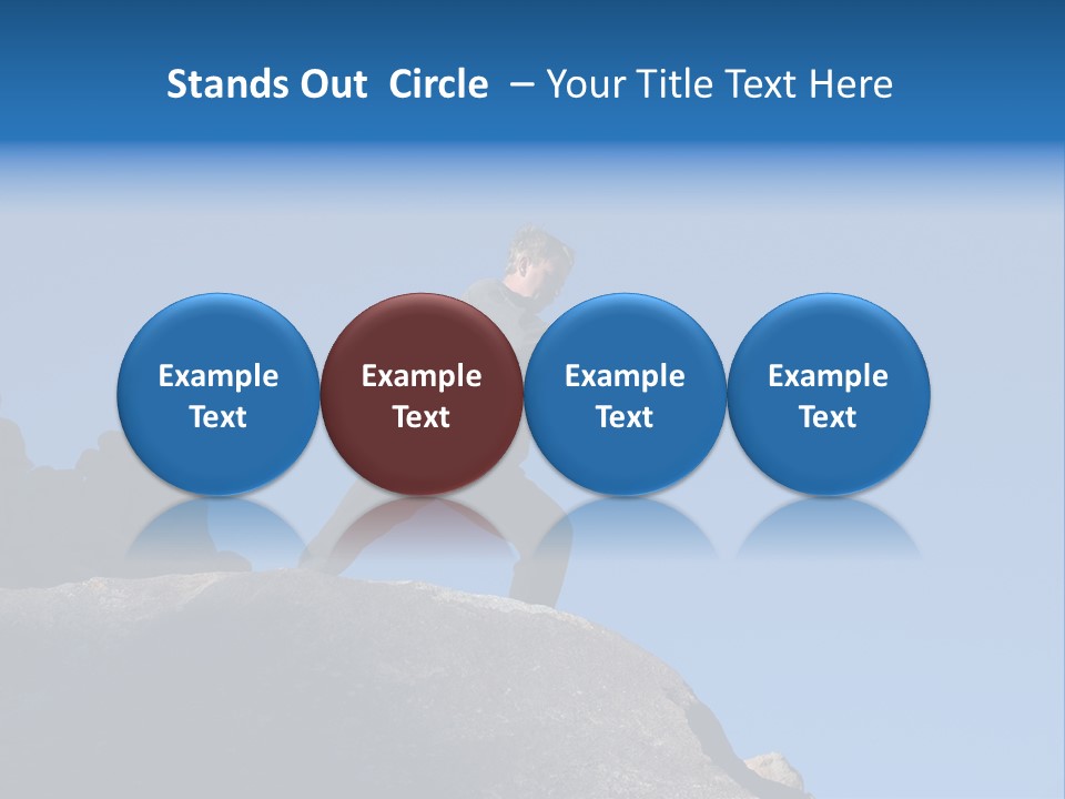 Sky Caucasian Blue PowerPoint Template