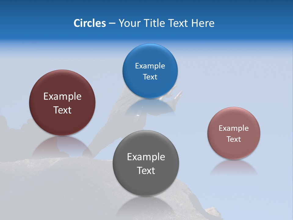 Sky Caucasian Blue PowerPoint Template