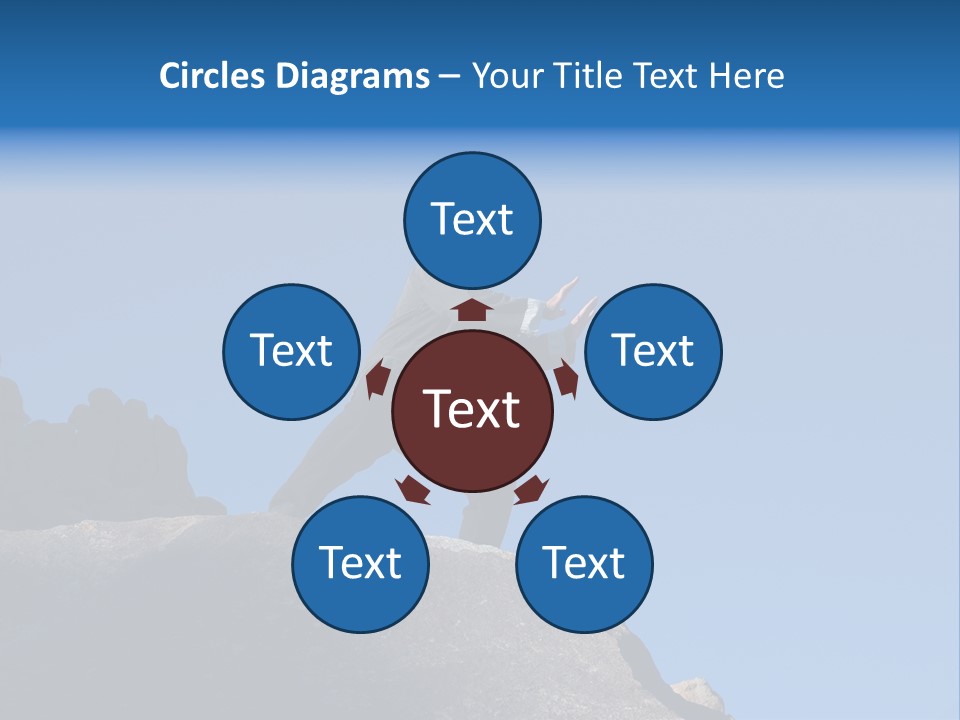 Sky Caucasian Blue PowerPoint Template