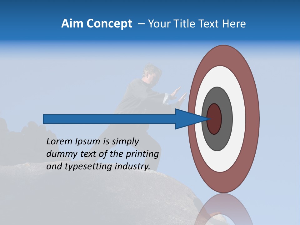 Sky Caucasian Blue PowerPoint Template