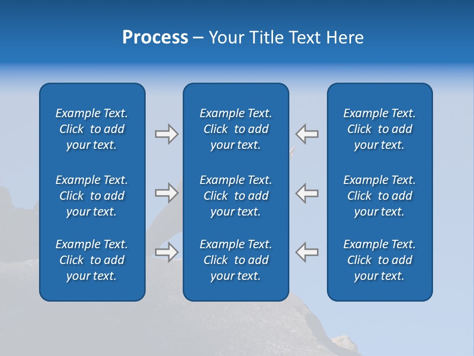 Sky Caucasian Blue PowerPoint Template