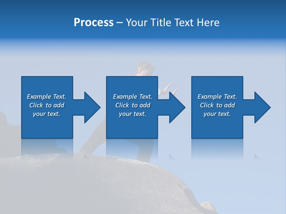 Sky Caucasian Blue PowerPoint Template