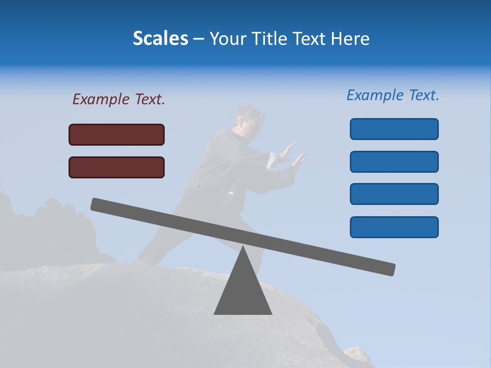 Sky Caucasian Blue PowerPoint Template