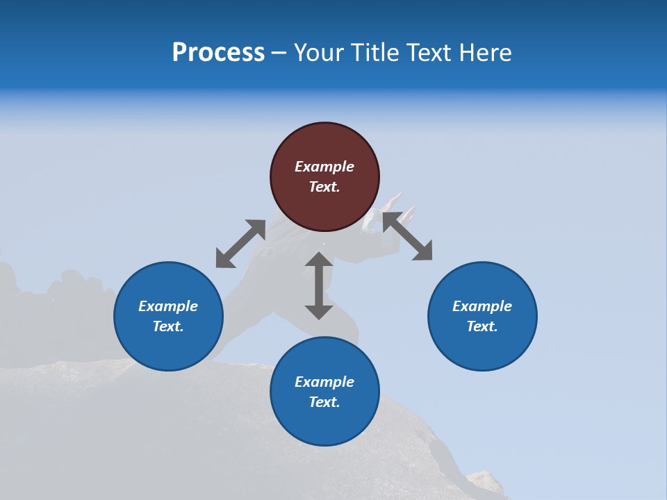 Sky Caucasian Blue PowerPoint Template