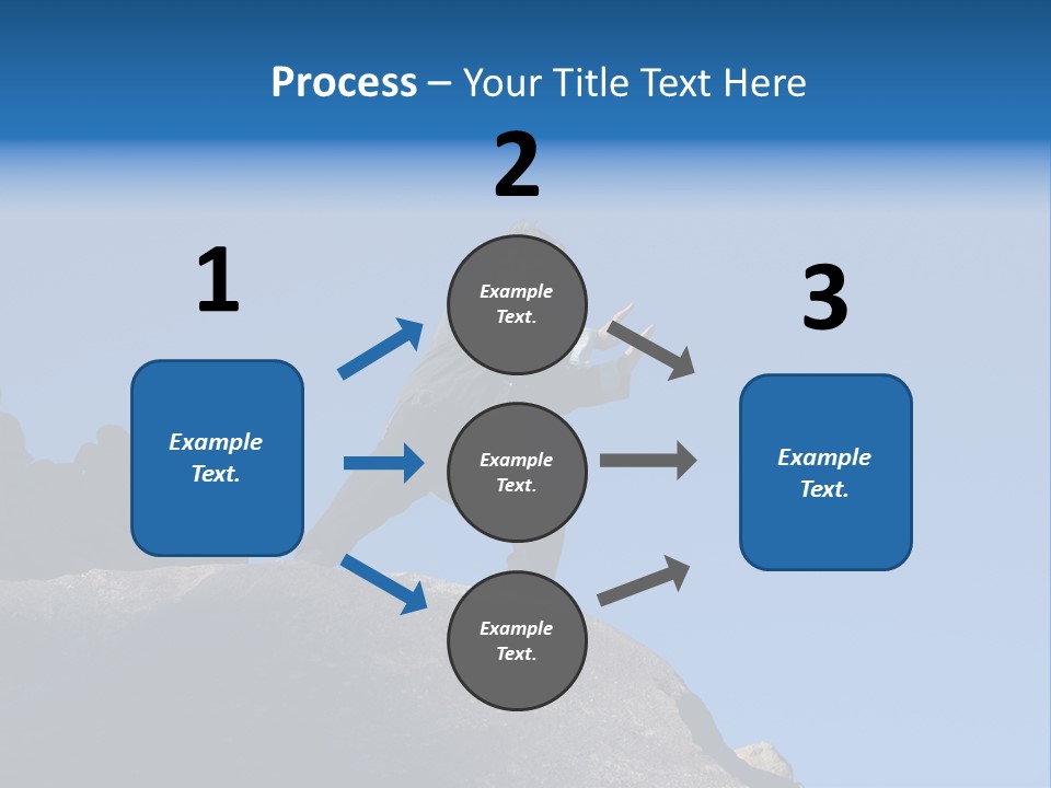 Sky Caucasian Blue PowerPoint Template