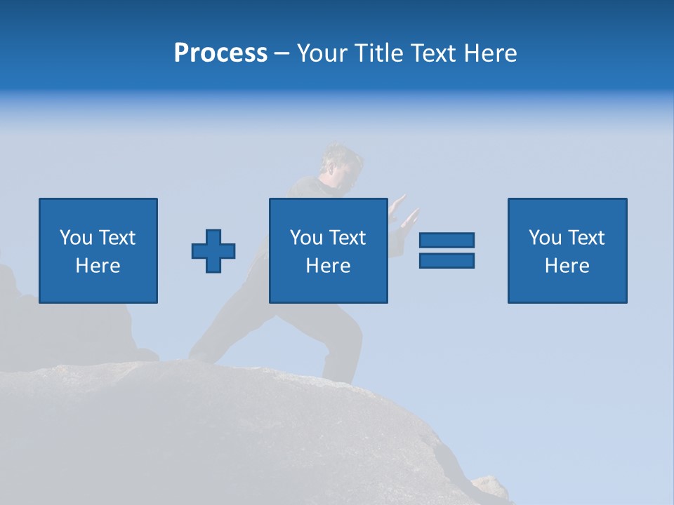 Sky Caucasian Blue PowerPoint Template