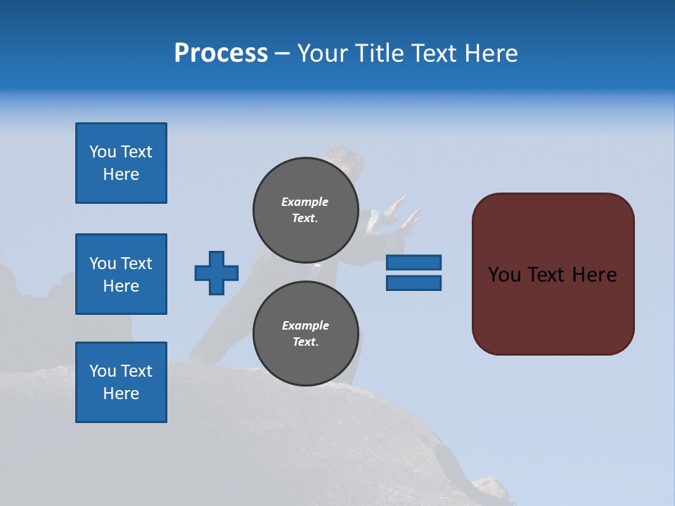 Sky Caucasian Blue PowerPoint Template