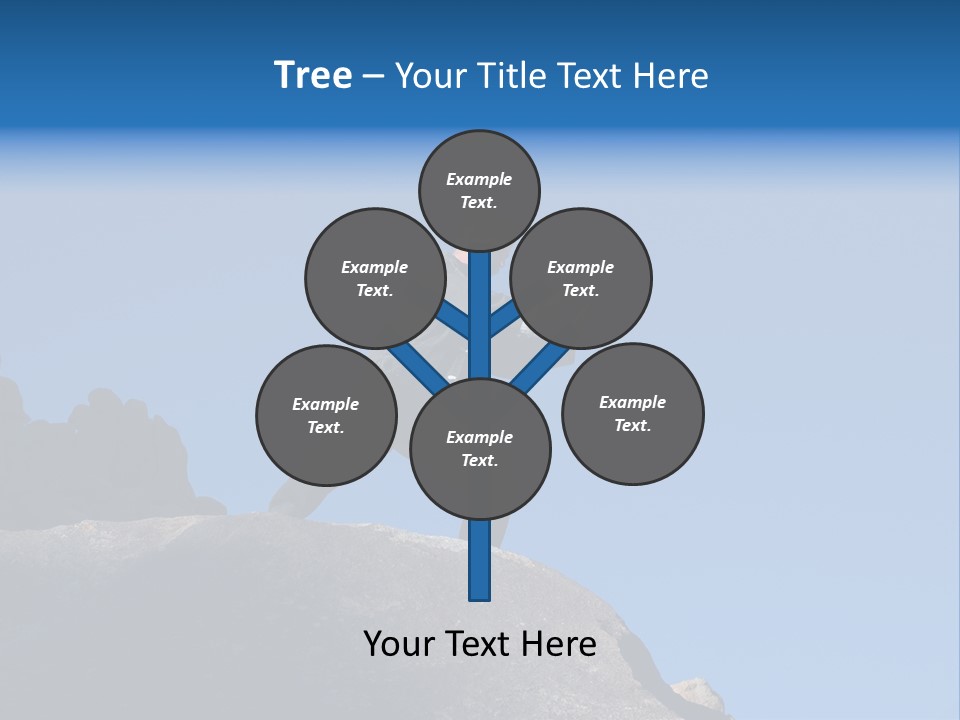 Sky Caucasian Blue PowerPoint Template