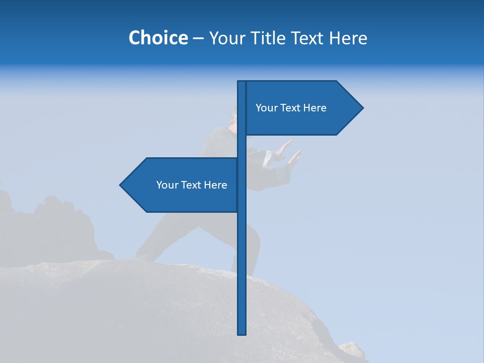 Sky Caucasian Blue PowerPoint Template