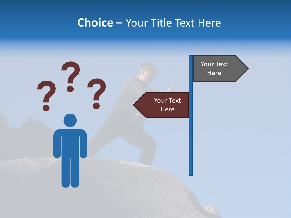 Sky Caucasian Blue PowerPoint Template