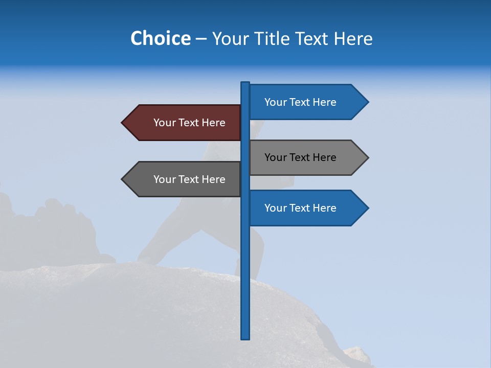 Sky Caucasian Blue PowerPoint Template