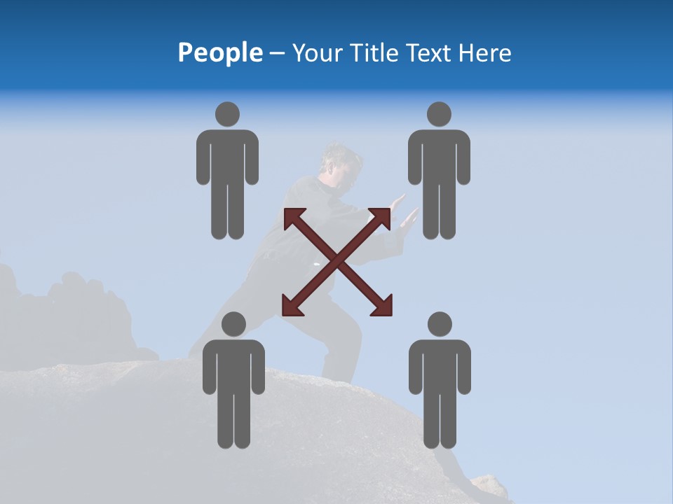 Sky Caucasian Blue PowerPoint Template