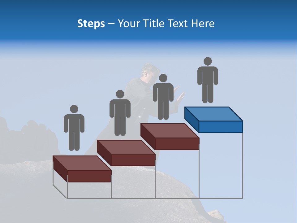 Sky Caucasian Blue PowerPoint Template