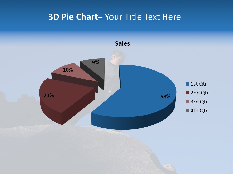 Sky Caucasian Blue PowerPoint Template