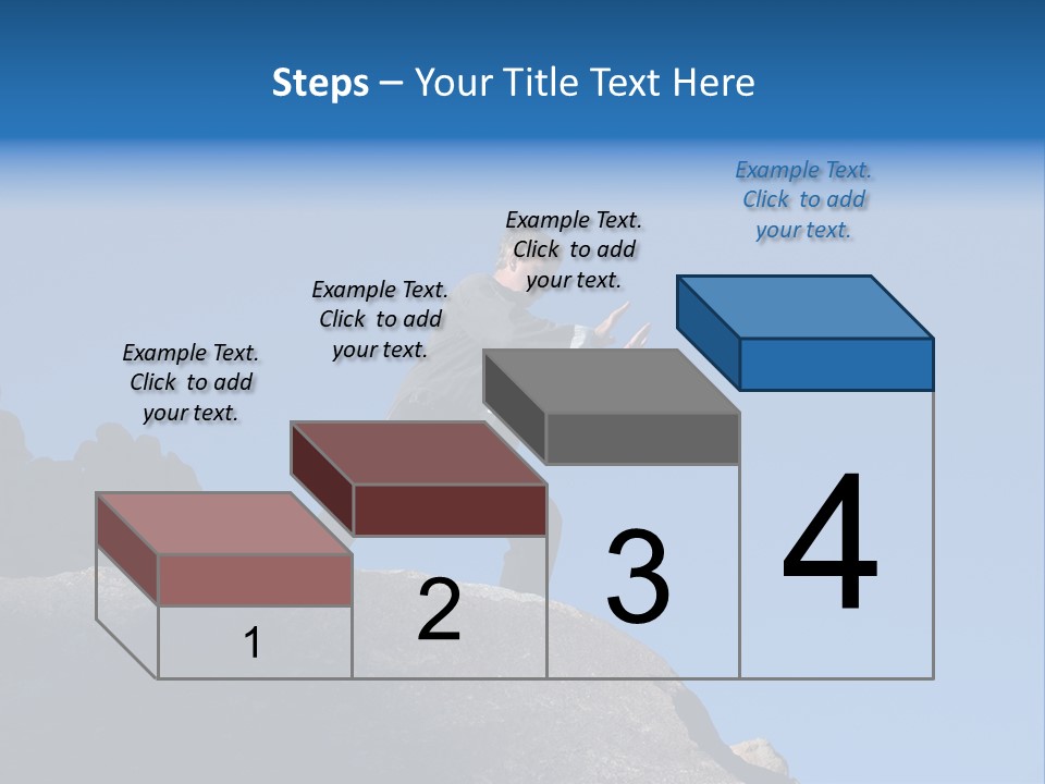 Sky Caucasian Blue PowerPoint Template