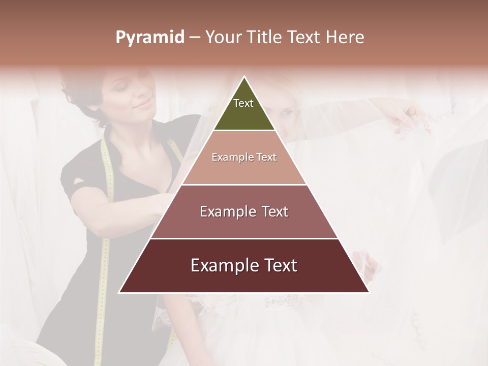 Designer Gown Caucasian PowerPoint Template