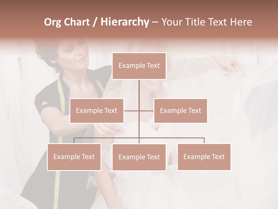 Designer Gown Caucasian PowerPoint Template