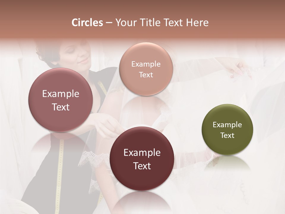 Designer Gown Caucasian PowerPoint Template