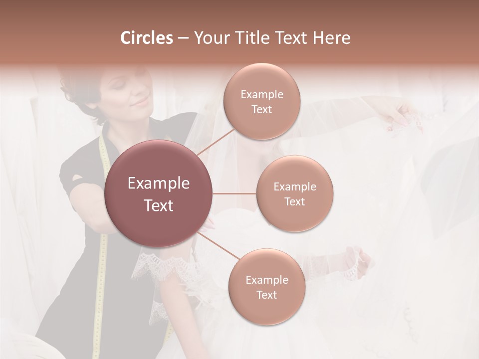 Designer Gown Caucasian PowerPoint Template