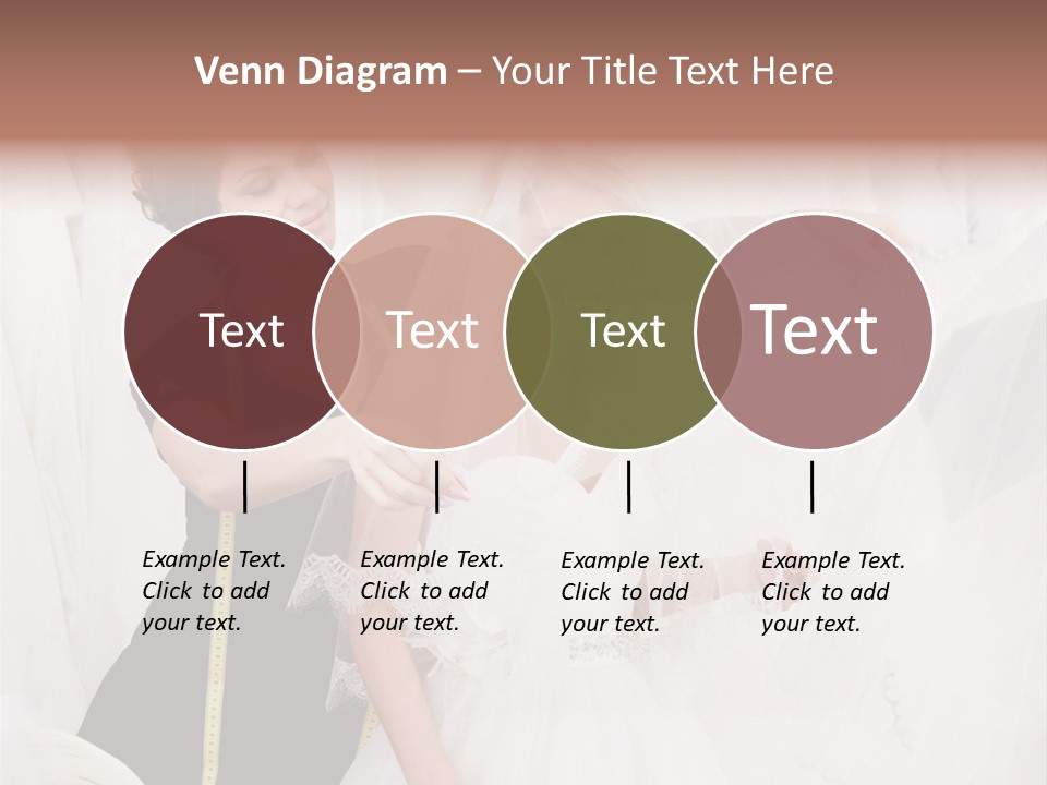 Designer Gown Caucasian PowerPoint Template