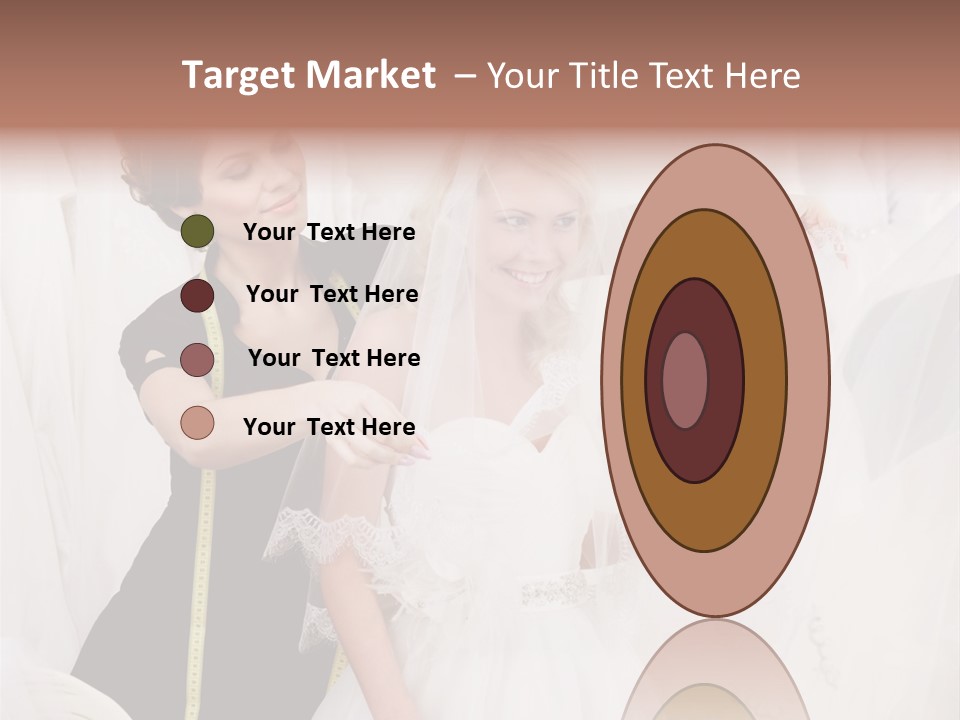 Designer Gown Caucasian PowerPoint Template