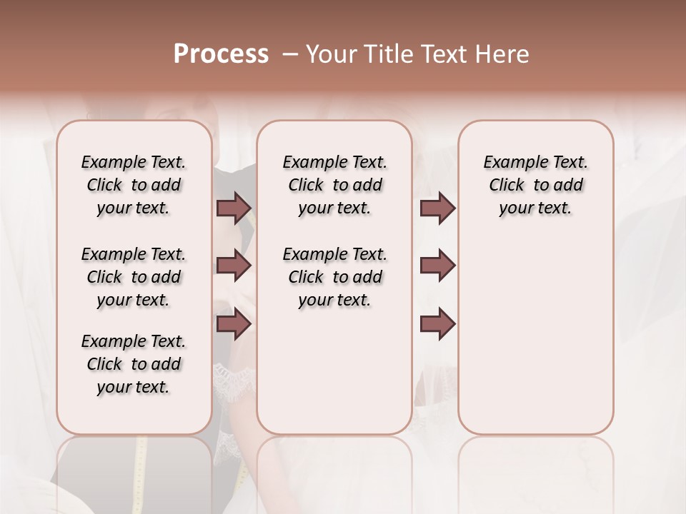 Designer Gown Caucasian PowerPoint Template