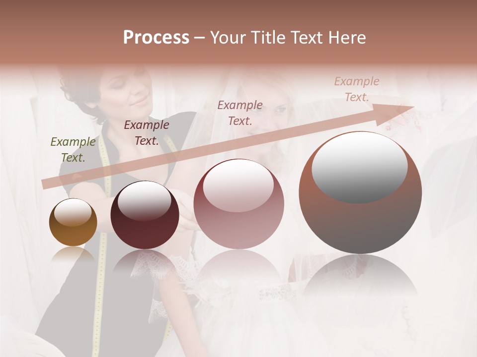 Designer Gown Caucasian PowerPoint Template