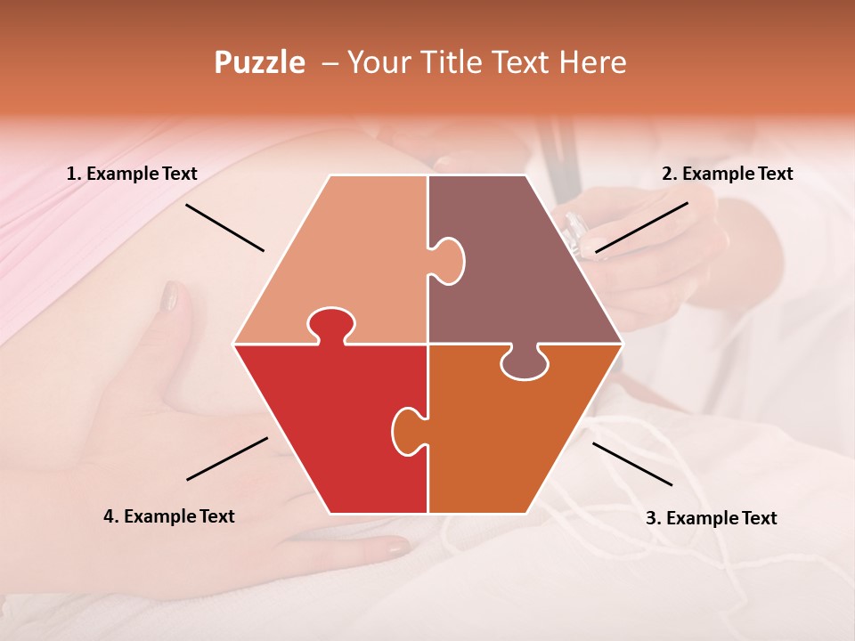 On White Gravid Young PowerPoint Template