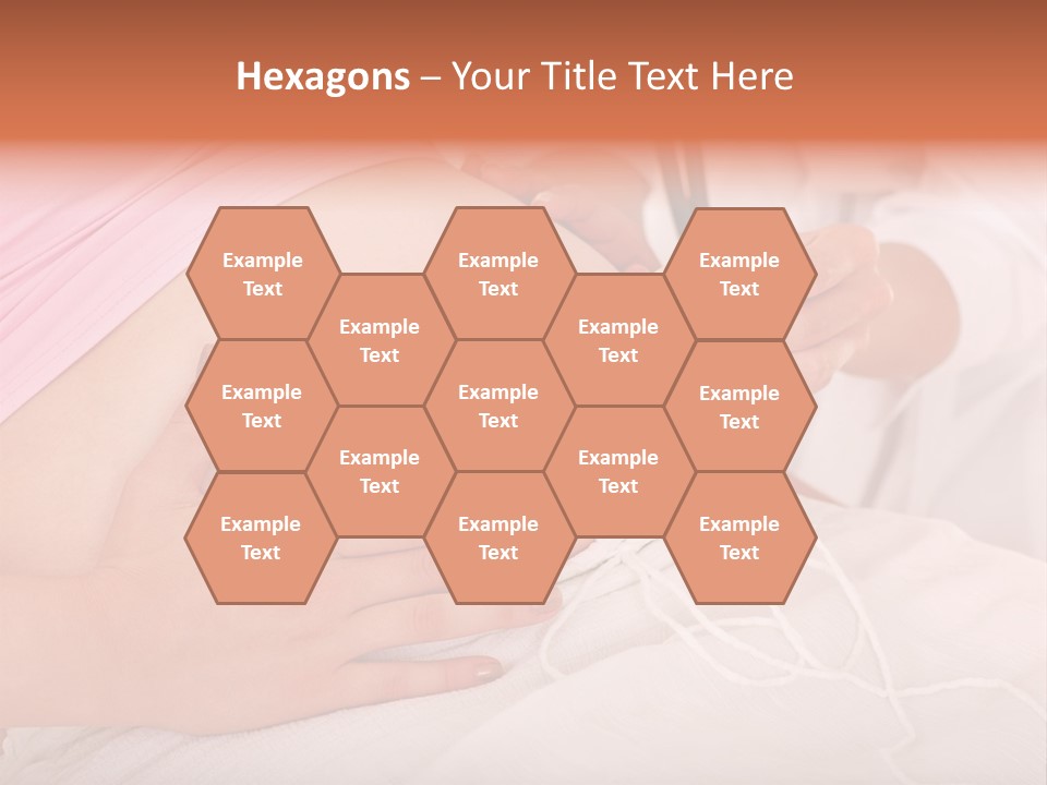 On White Gravid Young PowerPoint Template