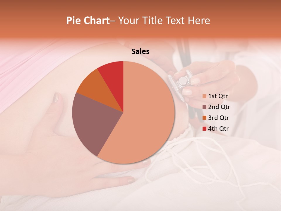 On White Gravid Young PowerPoint Template