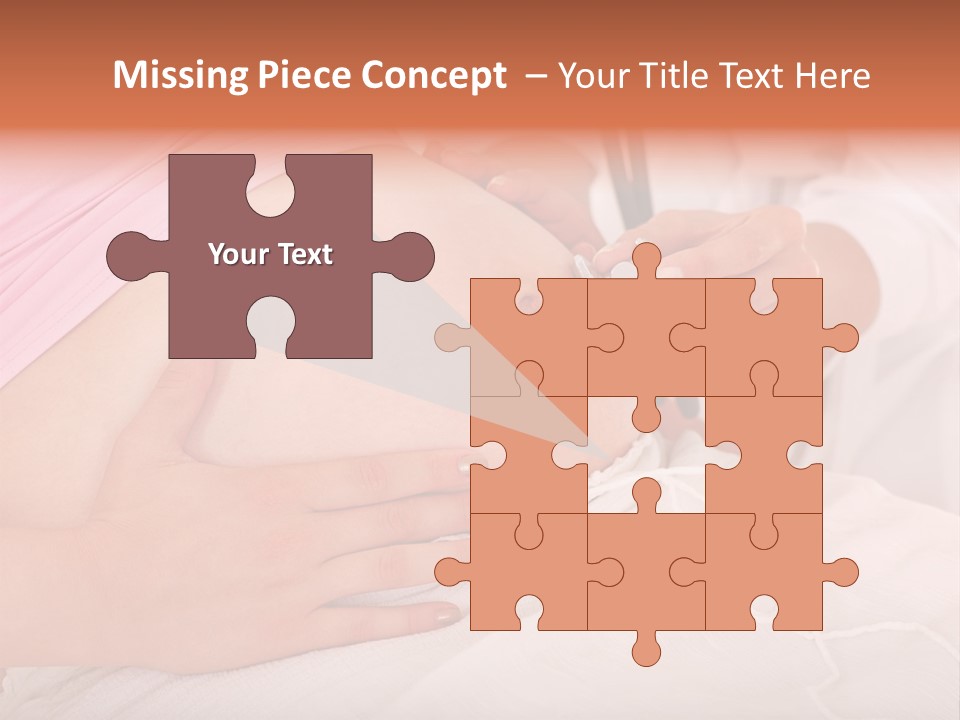 On White Gravid Young PowerPoint Template