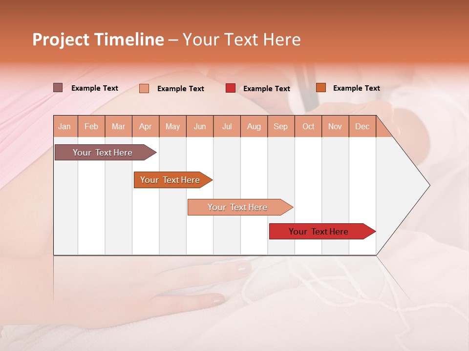 On White Gravid Young PowerPoint Template