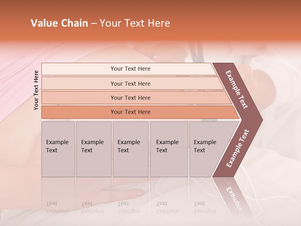 On White Gravid Young PowerPoint Template