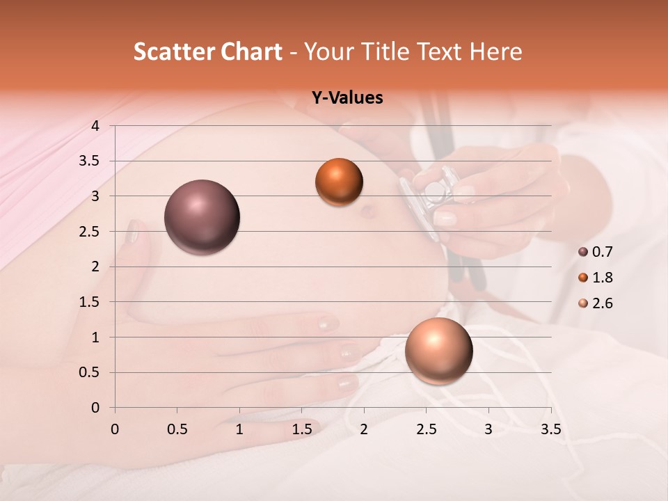 On White Gravid Young PowerPoint Template