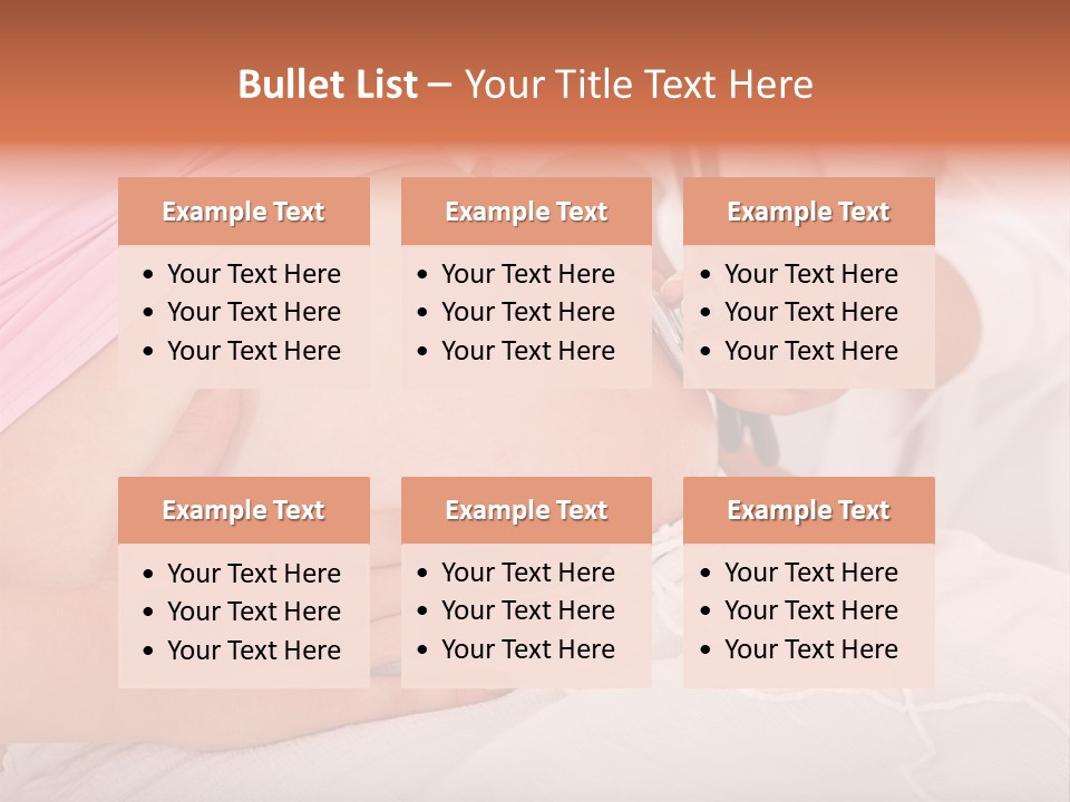 On White Gravid Young PowerPoint Template