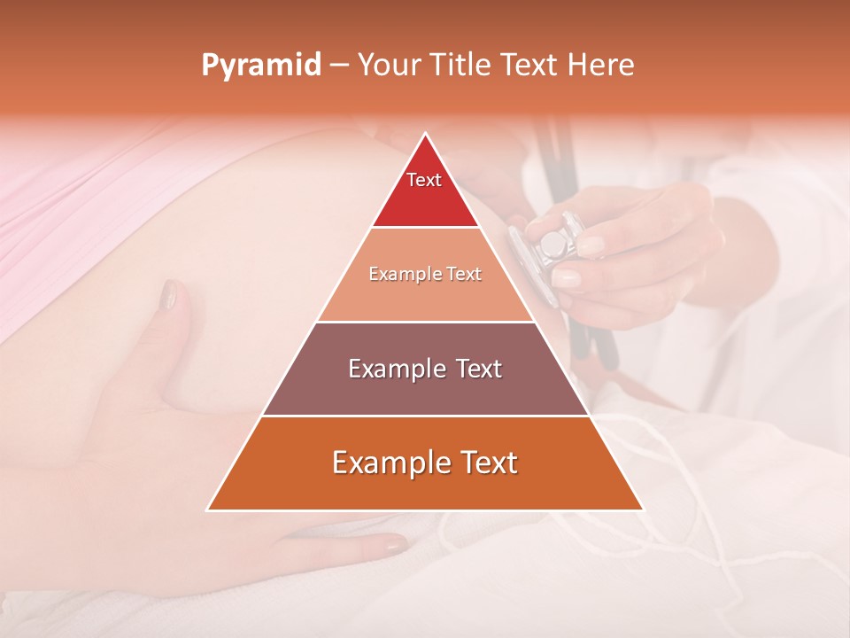 On White Gravid Young PowerPoint Template