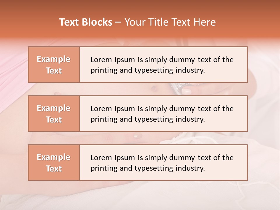 On White Gravid Young PowerPoint Template