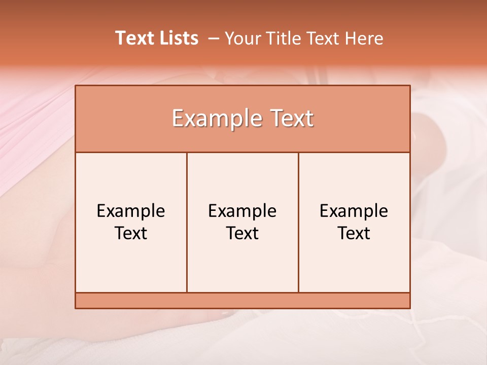 On White Gravid Young PowerPoint Template