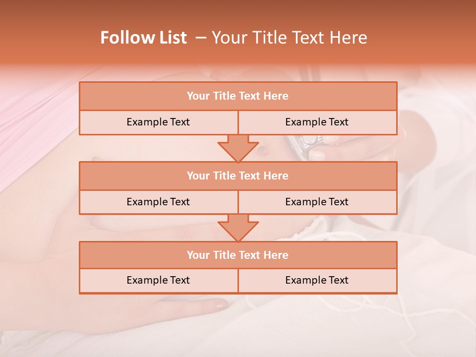 On White Gravid Young PowerPoint Template