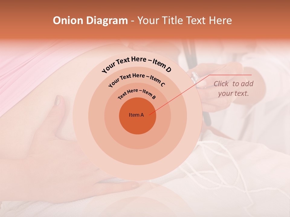 On White Gravid Young PowerPoint Template