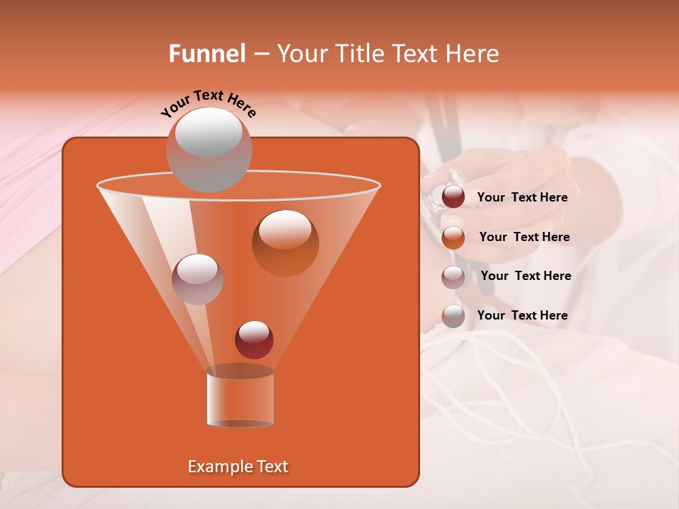 On White Gravid Young PowerPoint Template