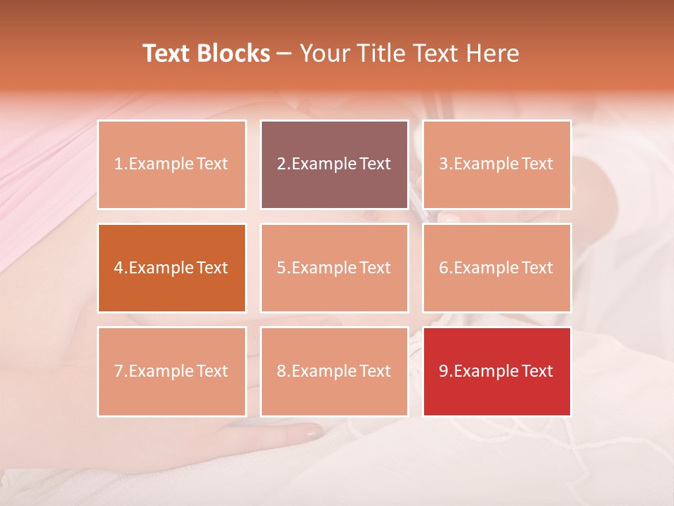 On White Gravid Young PowerPoint Template