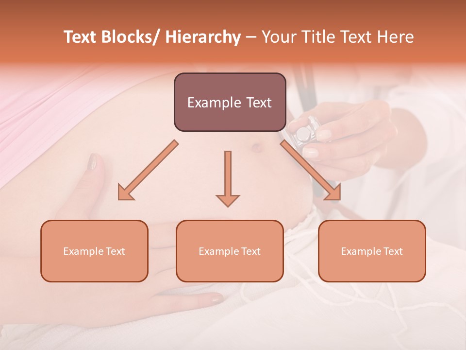 On White Gravid Young PowerPoint Template