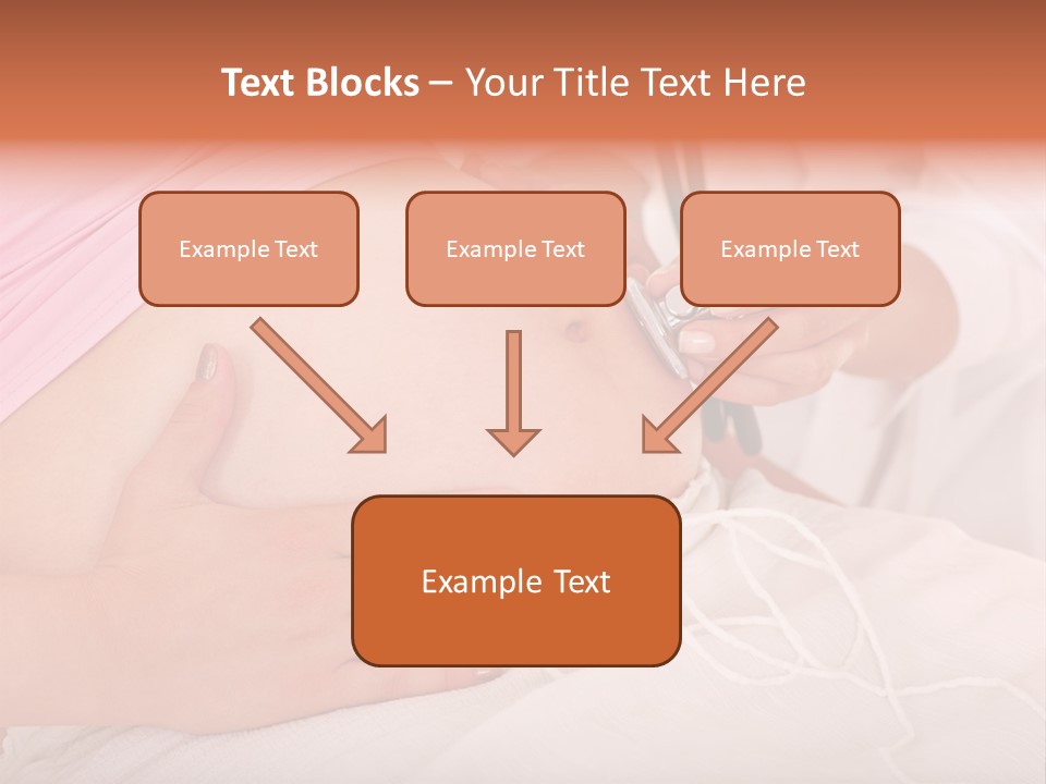 On White Gravid Young PowerPoint Template